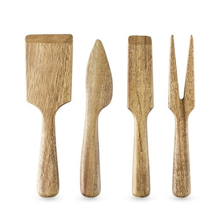 Wood Cheese Set - Country Home: Acacia Wood Cheese Set by Twine