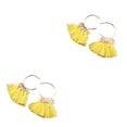 thumbnail image 4 of Pendientes de Araña Moda Bohemia Estilo Vintage Borla Sonducket Amarillo 2piezas, 4 of 5