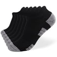 thumbnail image 1 of Calcetines Paquete de 6 calcetines para correr para hombres y mujeres calcetines tobilleros atléticos transpirables acolchados calcetines de corte bajo para deportes al aire libre senderismo y correr, 1 of 7