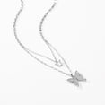 thumbnail image 1 of Cadena doble Zoft Ztore con dijes de mariposa en plata 925, 1 of 4