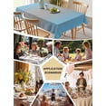 thumbnail image 5 of Blue Grey Ombre Table Cloth, Modern Gradient Abstract Art Waterproof Tablecloth for Rectangle Tables, Reusable Washable Fabric Table Cover for Restaurant Kitchen Dining Tables 60"x120", 5 of 6