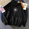 thumbnail image 2 of Hooded Sweatshirts for Women Print Casual Winter Hoodie Pullover Long Sleeved Comfortable Sweatshirt With Pockets, 2 of 3