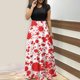 thumbnail image 2 of Vestidos Para Mujer Maxi Vestido Estampado Colorido Vestido Largo Manga Corta Estampado Playa Casual Sundress Odeerbi ODB145410, 2 of 6