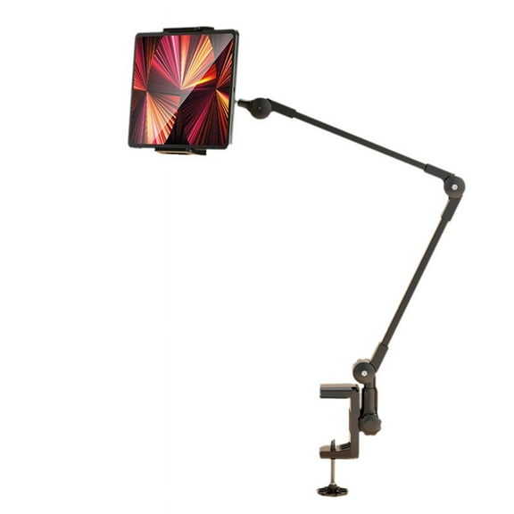 Lazy Person Bracket Tablet Holder Desk Stand Adjustable Foldable Arm Tablet Bracket Black
