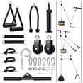 thumbnail image 4 of 27Pcs Fitness Pulley System Gym LAT Pulldown Attachments Squat Rack Dual Cable Machine with Biceps Curl, Back, Forearm, Shoulder Work Out Equipment for Home Gym, 4 of 6