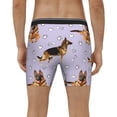 thumbnail image 4 of Salouo German Shepherd Dog Pattern Men's Boxer Briefs, Soft & Breathable Underwear Elastic Waistband Briefs for Men,1-Pack, 4 of 7
