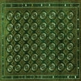 thumbnail image 1 of Ahgly Company Indoor Square Oriental Green Industrial Area Rugs, 8' Square, 1 of 4