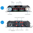 thumbnail image 2 of Amplificador de audio para auto 12V/110V/220V 800W Mini Bluetooth 5.0 Coche Amplificador De Audio HiFi Amplificadores De Potencia Estéreo 4 Canales Hogar Sonido Digital Pantalla LCD Bass, 2 of 3