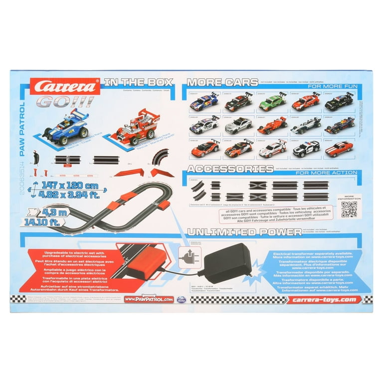Carrera GO Battery Operated 1:43 Scale Paw Patrol 14' Slot Car