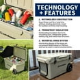 thumbnail image 5 of EchoSmile 75 qt. Rotomolded Cooler in Khaki, 5 of 5