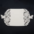 thumbnail image 4 of 20Pcs Delicate Carved Butterflies Wedding Party Invitation Card Envelope Invitations, Ivory White & Silver Charcoal, 4 of 8