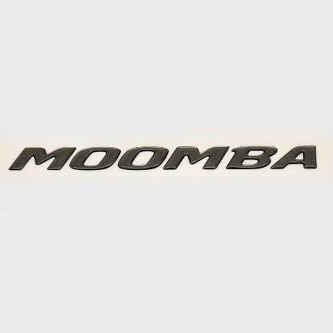 Moomba Boat Raised Emblem Decal 110148 | Dark Gray Logo Sticker