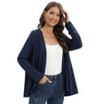 thumbnail image 2 of baywell Women's Lightweight Open Front Cardigans Long Sleeve Casual Soft Drape Spring Fall Cardigan Regular&Plus Size Soft Cozy Coat Outwear S-4XL, 2 of 8