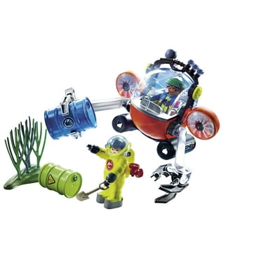 PLAYMOBIL Environmental Expedition with Dive Boat Action Figure Set, 58 Pieces