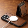 thumbnail image 5 of ELEHOLD Case for iPhone 16 Pro Max,2 in 1 Detachable Magnetic Leather Wallet Case with Card Holder Kickstand,Brown, 5 of 9
