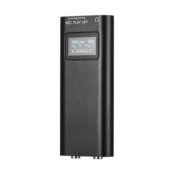 Amdohai Mini Portable Digital Voice Recorder MP3 Player Audio Sound Dictaphone Recorder Voice Activated 8GB Recording Device with Noise Reduction Magnetic Adsorption Earphone for Meetings Classes Le
