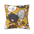thumbnail image 1 of ZICANCN Cute Yellow Cat Decorative Throw Pillow Covers, Bed Couch Sofa Decorative Knit Pillow Covers for Living Room Farmhouse 26"x26", 1 of 8