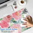 thumbnail image 4 of Pink Watercolor Flowers &nbsp;mouse Padswaterproofwashable&nbsp;for Office Home Work Gaminggaming Mouse PadRubber Base Mousepad with Stitched Edges 31.5x11.8inches, 4 of 7