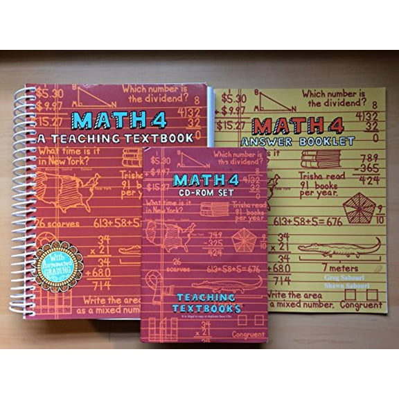 Pre-Owned Math 4: A Teaching Textbook Paperback
