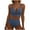 Gray, variant on Plunge Swim Suits for Women Green Ruched Two Piece High Waisted Cutout Beachwear Bathing Suit for Women L
