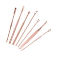 thumbnail image 4 of Unique Bargains 7 Pcs Long Handle Earwax Cleaning Tool Kit Rose Gold Tone, 4 of 6