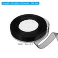 thumbnail image 2 of Uxcell 0.6 Inch x 50 Yard Organza Ribbon, Gift Wrapping Ribbon for Bouquet Cake Invitations Card Decoration, Black, 2 of 6