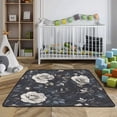 thumbnail image 3 of WOBOGO White Rose Baby Playmats Extra Large Waterproof Rollable Activity Pads for Toddlers 50×50inch, 3 of 7