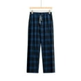 thumbnail image 6 of Brondbend Men's Casual Pants Mens Pants Straight Fit Elastic High Waist Drawstring Pocket Trousers Plaid Vintage Loose Trousers Anniversary Fall Winter Pants, 6 of 6