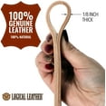 thumbnail image 3 of Logical Leather Dog Leash - 6 Foot Heavy Duty Full Grain Leather Lead; Best for Training - Tan, 3 of 3