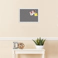 thumbnail image 3 of PinPix 19x13 Custom Cork Bulletin Board Black - White Clover Poster Board Has a Fabric Style Canvas Finish, Framed in Black - White Clover, by ArtToFrames (PinPix-121), 3 of 5