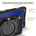thumbnail image 3 of FJLBDE Case for Lenovo Tab P11/Tab P11 Plus 11 inch with 360 Kickstand, Shoulder Strap Carrying Protective Cover, Black, 3 of 6