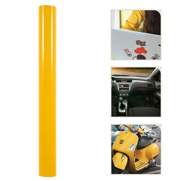 Topbathy Vinyl Waterproof Wrap Film Yellow for Motorcycle 1Set