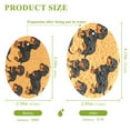 thumbnail image 2 of Dogs Dachshund 3 Pack Dish Sponges Bulk Natural Sponges Compressed Sponges Non-Scratch for Kitchen Cleaning Dishes, 2 of 7