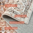 thumbnail image 3 of Boho Vintage Round Rug ft- Faux Wool Dreely Washable Area Rug Small Distressed Throw Rugs Floor Carpet for Door Mat Entryway Bedrooms Laundry (Round - ; Diameter Border ), 3 of 6