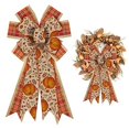 thumbnail image 1 of Guirnalda ALIBBON, diseño de búfalo, tamaño grande, naranja otoñal, 29 x 53 cm, 1 of 1