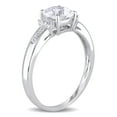thumbnail image 3 of Everly Women's Topaz 10K White Gold Engagement Ring, 3 of 6