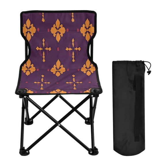 BZSMCE Camping Chairs Modern Mandalaglow Pattern Folding chair