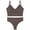 Coffee, variant on snilers Sports Bras for Women U Back Bra and Panties 2 Piece Sets Push Up Bra with Bikini Thong Solid Color Sports Underwear Set