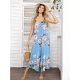thumbnail image 4 of CALIPESSA Summer Floral Print Wide Leg Cami Womens Casual Rompers And Jumpsuits, 4 of 5