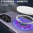 thumbnail image 6 of for Samsung Galaxy S24 Ultra Hybrid Case, Compatible with MagSafe 360 Rotating Strong Magnetic Bracket Shockproof Drop Protective Ultra Slim Phone Case for Samsung Galaxy S24 Ultra, Purple, 6 of 6