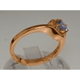 thumbnail image 4 of LBG British Made 18k Rose Gold Natural Tanzanite Womens Statement Ring - 33 size options - Size 11.5, 4 of 5