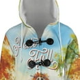 thumbnail image 4 of Hello Fall Autumn Afghan Hound Pumpkins Pickup Truck All Over Print 3D Hooded Duffle Toggle Coat Dog Lover - 13011, 4 of 6
