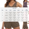 thumbnail image 2 of Yievot Pajama Set for Women Summer Sleeveless Tank Tops Pjs Sets 2 Piece Lounge Set Comfy Shorts Sleepwear, 2 of 7