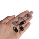 thumbnail image 1 of 100 piezas Kit de soporte para marco de fotos de acero inoxidable negro Clips para marco Ganchos para colgar cuadros Gancho para espejo colgante Colgadores para cuadros de pared surtidos, 1 of 5