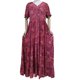 thumbnail image 3 of Vestidos largos bohemios con cuello en V de TEELYNN para mujer, vestidos vintage 2022 con estampado floral y mangas abullonadas, vestidos de verano gitanos hippies, vestidos bohemios, 3 of 5