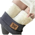 thumbnail image 1 of Gibobby Running Pantalones deportivos Yoga Sign Velvet Tight Invierno Mujer Pantalones cálidos Leggings Pantalones Pantalones（Gris， XL), 1 of 5