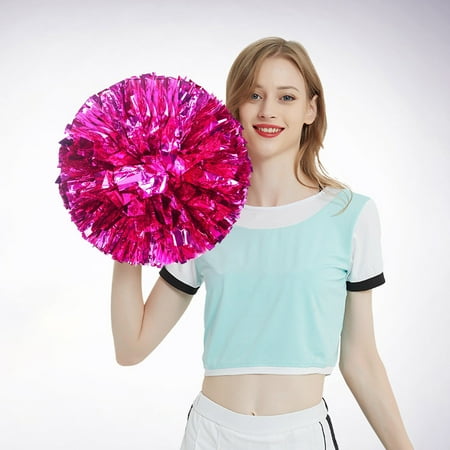 

Cheerleading Handheld Colorful Flowers Sports Activities Performance Cheering Supplies Round Colorful Lightweight Double Finger Buckle Design Off