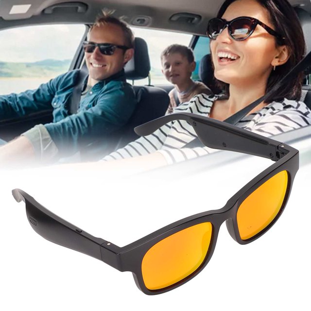 Lunettes de Soleil Intelligentes 5.0 Lunettes Audio Intelligentes, Appels Mains Libres et Musique, Lunettes Polarisées Intelligentes Étanches pour Femmes Hommes, Conduite Course Vacances en Plein Air et Autres