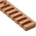 thumbnail image 3 of yuksok Multifunctional Storage Rack Rotating Wardrobe Accessory Wooden Tie Belt Light Brown, 3 of 9
