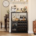 thumbnail image 3 of Acekid Wine Bar Cabinet - Large Capacity Liquor Cabinet with Storage, Adjustable Shelves for Glassware, Sturdy MDF Construction, Easy Assembly Wine Rack Ideal for Dining Room Bar & Kitchen, 3 of 9